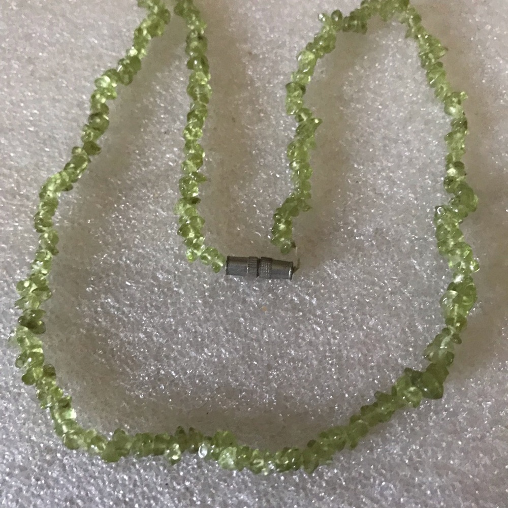 Peridot Green Beaded Necklace